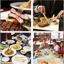 20/40pcs Stainless Steel Cutlery Set Knife Fork Spoon Western Hotel Tableware - Silver-40pcs