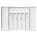 Portable Tableware Storage Box Telescopic Household Storage Tray Organizer