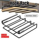Double Stainless Steel Kitchen Organizer Shelf Rack Cabinet Storage Space Saver