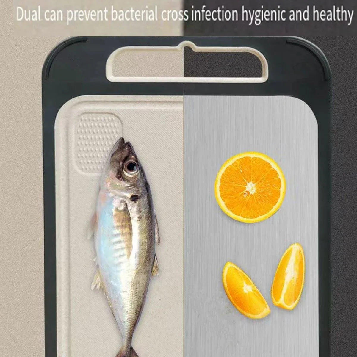 304 Stainless Steel Cutting Board Double-Sided Chopping Boards Kitchen Camping