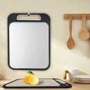 304 Stainless Steel Cutting Board Double-Sided Chopping Boards Kitchen Camping