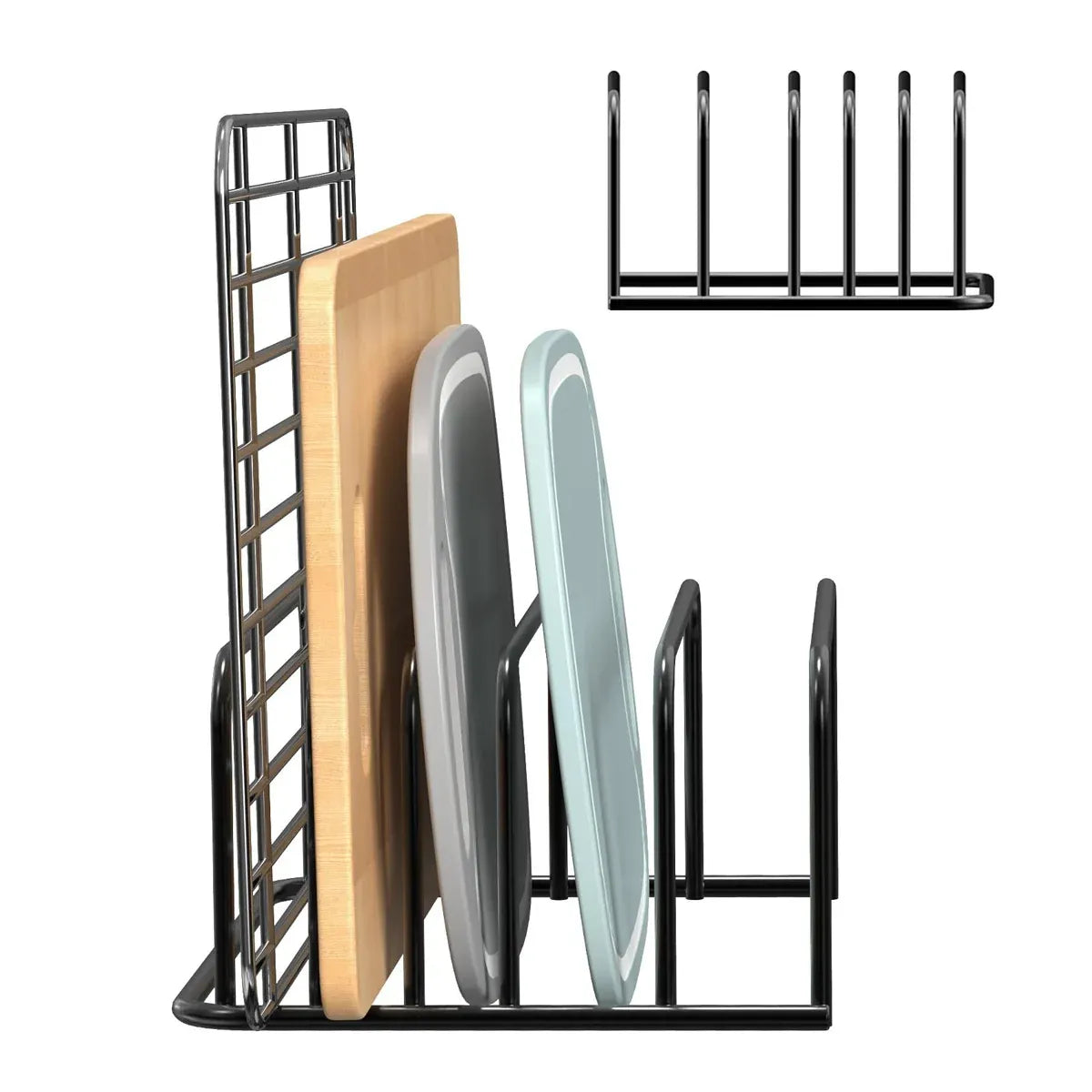 Kitchen Counter Chopping Board Rack Multifunction Dish Drying Storage Holder