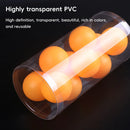 50pcs Clear Cylinder Organizer Storage Tube Container Case Pack Set Kit Easy Use - 6x6x12cm