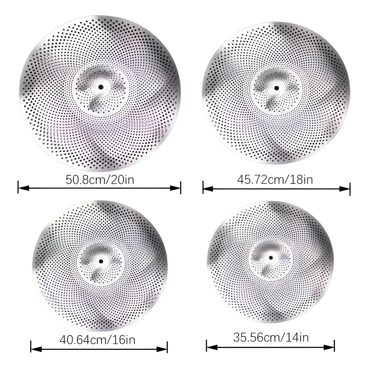 5 PCS Stand Drum Cymbal Mute Silencer Universal Fit for Most Standard Cymbals