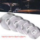 5 PCS Stand Drum Cymbal Mute Silencer Universal Fit for Most Standard Cymbals