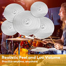 5 PCS Stand Drum Cymbal Mute Silencer Universal Fit for Most Standard Cymbals