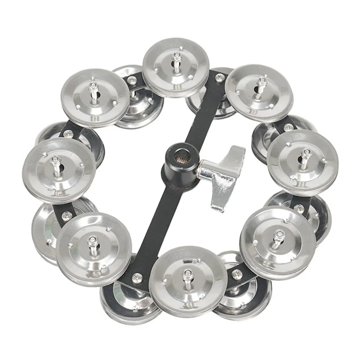 Frame Drum Treading Bell Steel Sheet Rattling Bell Double-Layer for Percussion