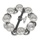Frame Drum Treading Bell Steel Sheet Rattling Bell Double-Layer for Percussion