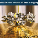 Frame Drum Treading Bell Steel Sheet Rattling Bell Double-Layer for Percussion
