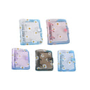 5PCS Portable 3 Hole Loose Leaf PVC Transparent Case Coil Mini Hand Ledger
