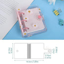 5PCS Portable 3 Hole Loose Leaf PVC Transparent Case Coil Mini Hand Ledger