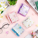 5PCS Portable 3 Hole Loose Leaf PVC Transparent Case Coil Mini Hand Ledger
