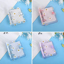 5PCS Portable 3 Hole Loose Leaf PVC Transparent Case Coil Mini Hand Ledger