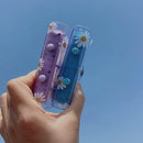 5PCS Portable 3 Hole Loose Leaf PVC Transparent Case Coil Mini Hand Ledger