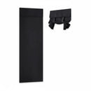 Home Blackout Door Curtain Thermal Insulated Durable for Bedroom Living Room - Black