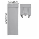 Home Blackout Door Curtain Thermal Insulated Durable for Bedroom Living Room - Beige