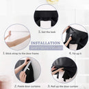 Home Blackout Door Curtain Thermal Insulated Durable for Bedroom Living Room - Beige