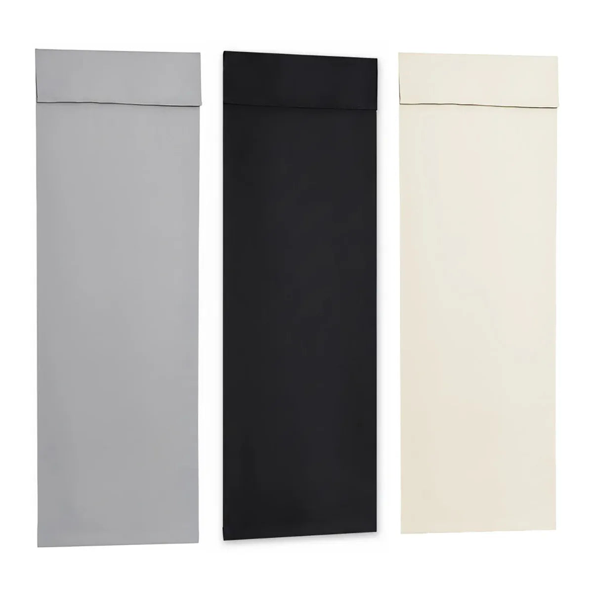 Home Blackout Door Curtain Thermal Insulated Durable for Bedroom Living Room - Silver