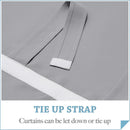 Home Blackout Door Curtain Thermal Insulated Durable for Bedroom Living Room - Silver