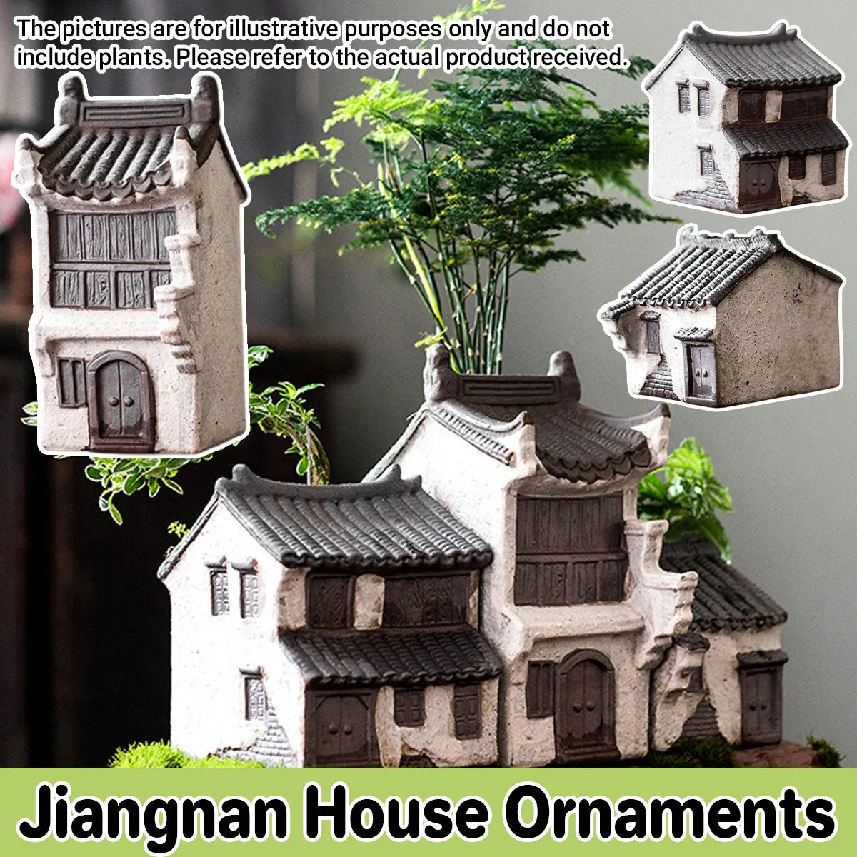 Vintage Aquarium Decor Chinese Style Ornaments for Fish Tank Background Use - Attic