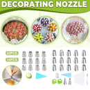 Russian Piping Tips Cake Decorating Set - 14 or 32 PCS Stainless Steel Nozzles - 32PCS