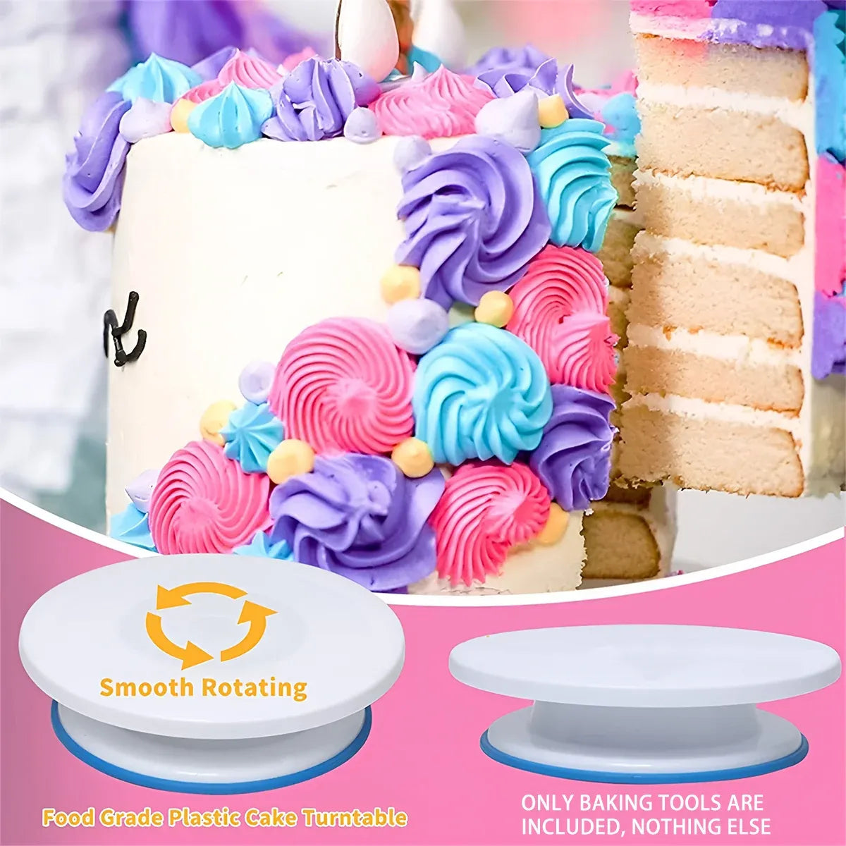 420PCS Cake Turntable Decorating Kit Tools For Baking Cake Decoration Supplies