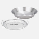 Stainless Steel Frying Skimmer Oil Drain Mesh Rack with Tray 22cm Heat Resistant