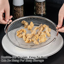 Stainless Steel Frying Skimmer Oil Drain Mesh Rack with Tray 22cm Heat Resistant