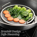 Stainless Steel Frying Skimmer Oil Drain Mesh Rack with Tray 22cm Heat Resistant