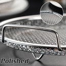 Stainless Steel Frying Skimmer Oil Drain Mesh Rack with Tray 22cm Heat Resistant
