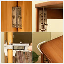 Bamboo Folding Student Desk Study Table Space Saving Storage