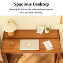 Bamboo Folding Student Desk Study Table Space Saving Storage