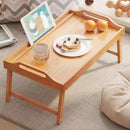 Small Folding Bed Table Portable Laptop Desk Flat Storage Tray for Home Office