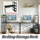 Minimalist Home Computer Desk with Shelves Study Workstation