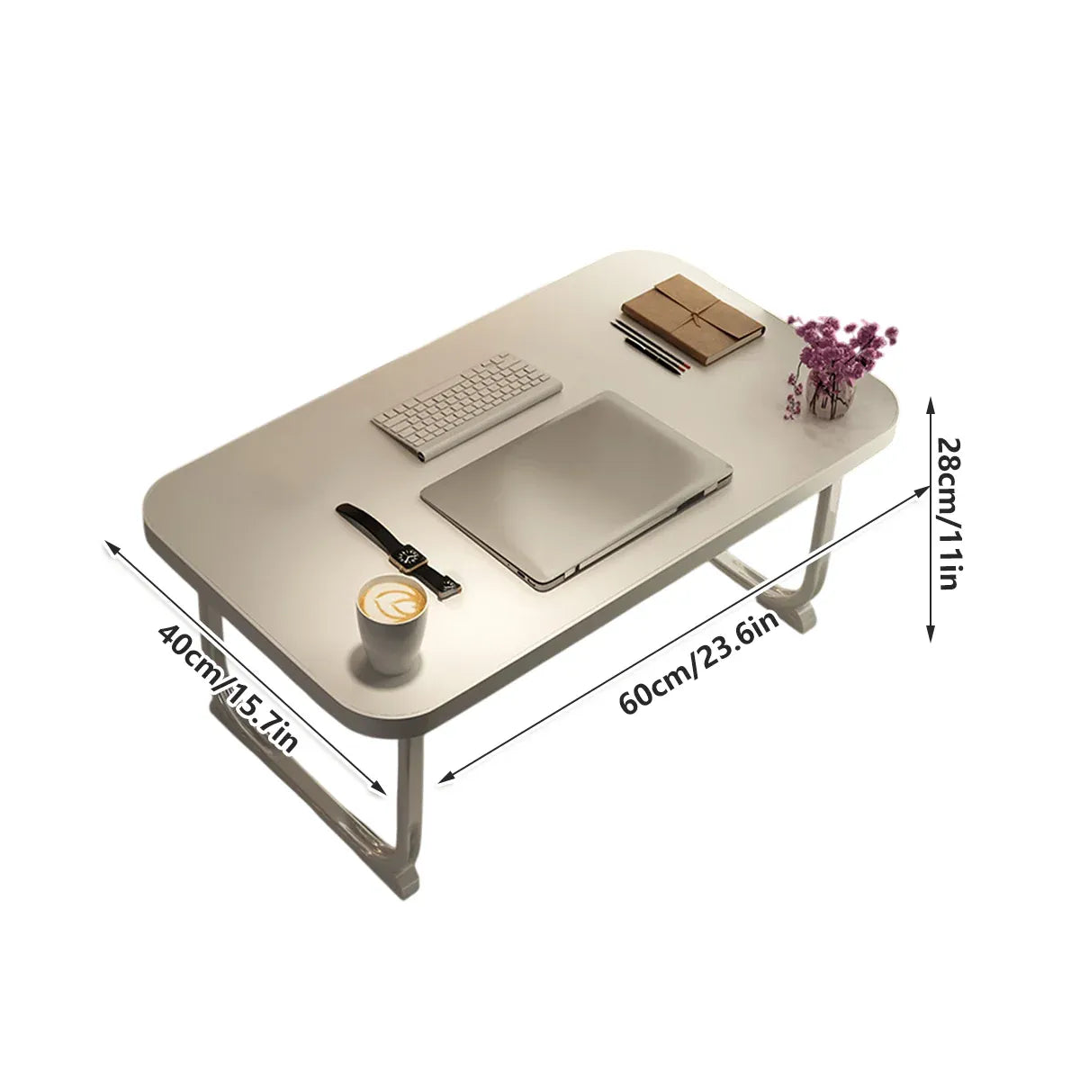 Folding Bed Desk Small Table Student Dorm Study Lazy Bedroom Floor Homework Desk