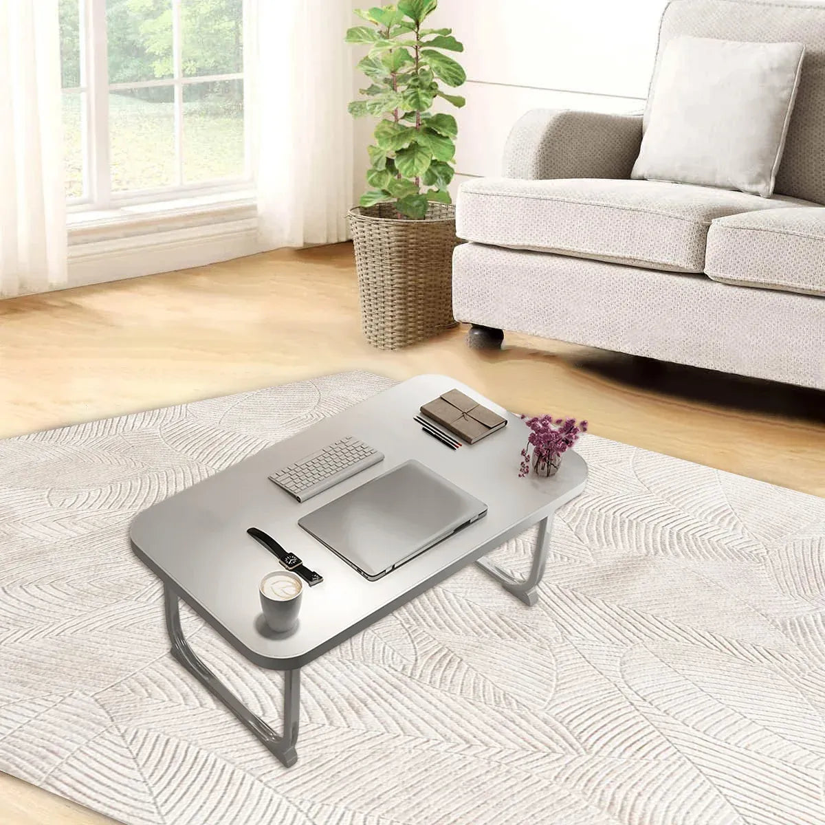 Folding Bed Desk Small Table Student Dorm Study Lazy Bedroom Floor Homework Desk