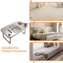 Folding Bed Desk Small Table Student Dorm Study Lazy Bedroom Floor Homework Desk