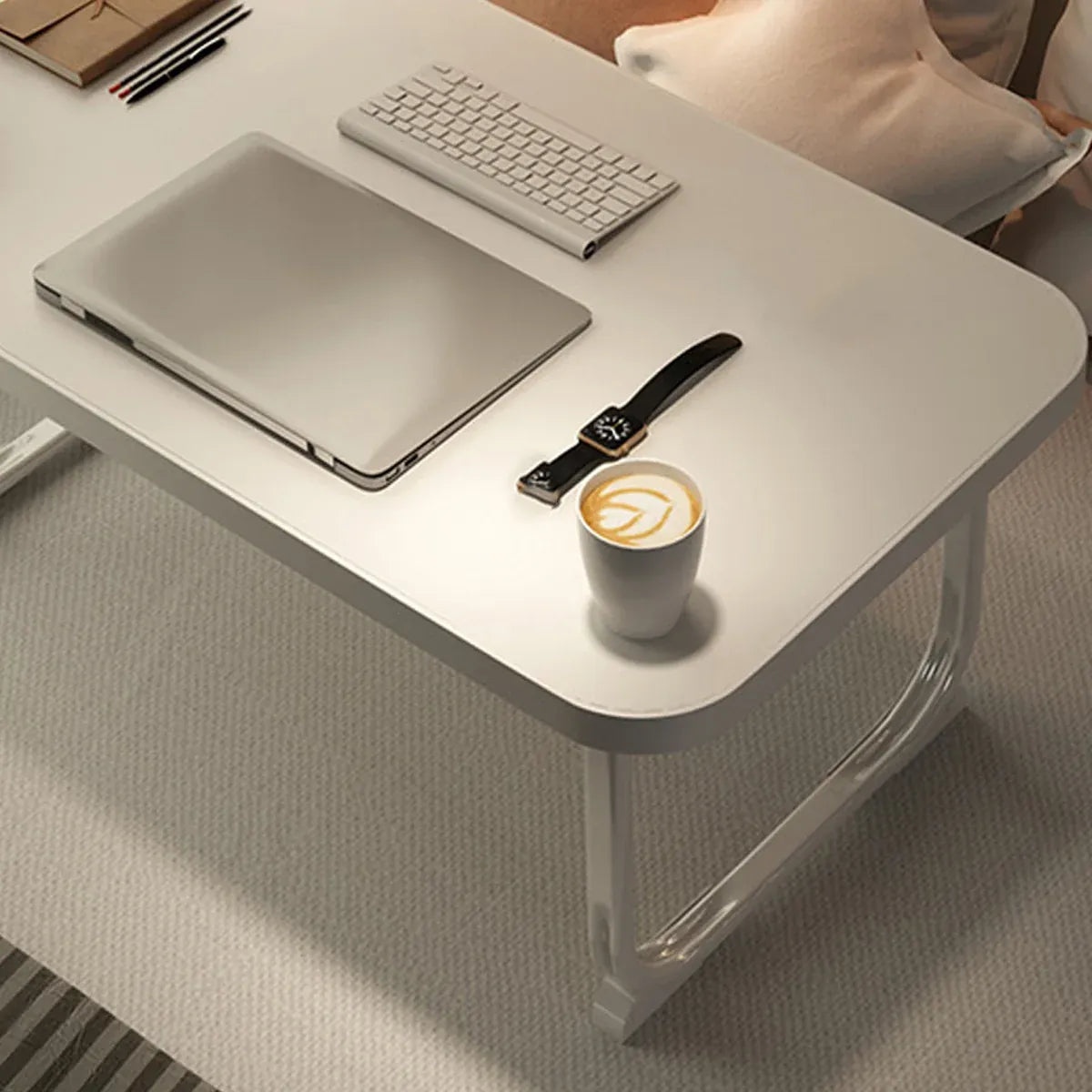 Folding Bed Desk Small Table Student Dorm Study Lazy Bedroom Floor Homework Desk
