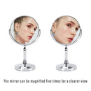 5x Magnifying HD Desktop Vanity Mirror Cosmetic Mirror for Makeup Grooming