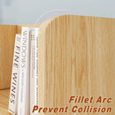 Natural-Finish Desktop Shelf with Two Drawers - 1 Piece