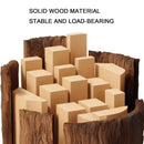 Natural-Finish Desktop Shelf with Two Drawers - 1 Piece