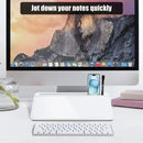Desktop Whiteboard with Storage Tempered Glass Board for Office
