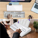 Desktop Whiteboard with Storage Tempered Glass Board for Office