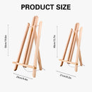Tabletop Solid Wood Easel Adjustable Height Foldable for Art Sketch Oil Painting - 40cm