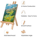 Tabletop Solid Wood Easel Adjustable Height Foldable for Art Sketch Oil Painting - 40cm