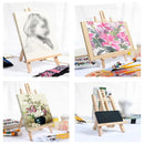 Tabletop Solid Wood Easel Adjustable Height Foldable for Art Sketch Oil Painting - 40cm
