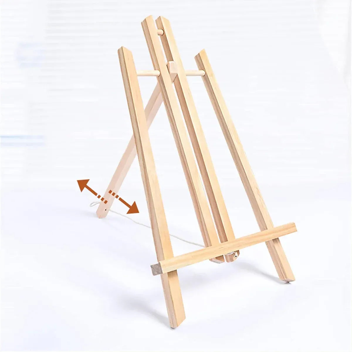 Tabletop Solid Wood Easel Adjustable Height Foldable for Art Sketch Oil Painting - 40cm
