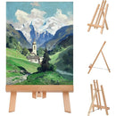 Tabletop Solid Wood Easel Adjustable Height Foldable for Art Sketch Oil Painting - 40cm