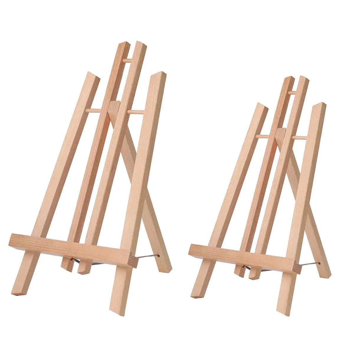 Tabletop Solid Wood Easel Adjustable Height Foldable for Art Sketch Oil Painting - 50cm