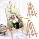 Tabletop Solid Wood Easel Adjustable Height Foldable for Art Sketch Oil Painting - 50cm